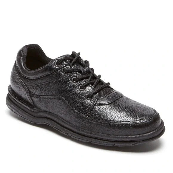 Men's Rockport World Tour WT Classic Lace Up K71185 Size 10 M, Black Leather - Picture 2 of 9